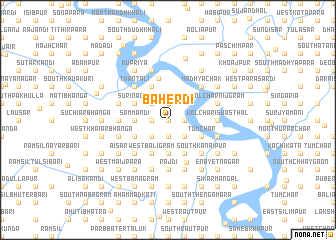 map of Bāherdi