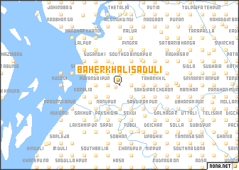 map of Bāher Khalisāduli