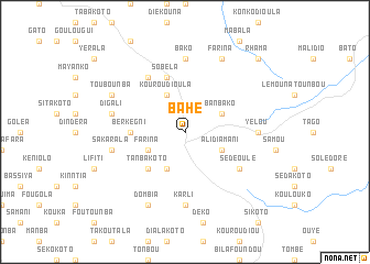 map of Bahé