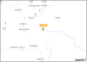 map of Bahé