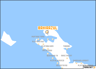 map of Bahía Azul