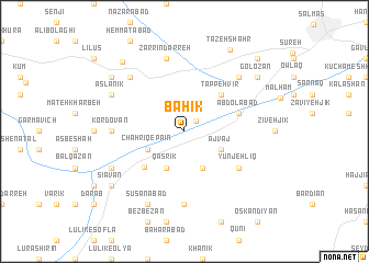 map of Bahīk