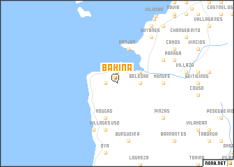 map of Bahiña