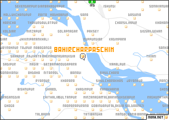 map of Bāhir Char Paschim