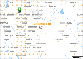 map of Bāhir Mallik