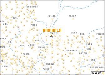 map of Bahiwāla