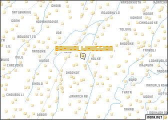 map of Bahiwāli Jhuggiān