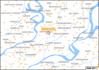 map of Bāhīwāl