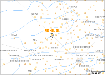 map of Bāhiwal