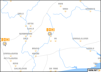 map of Bahi