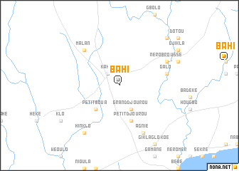 map of Bahi