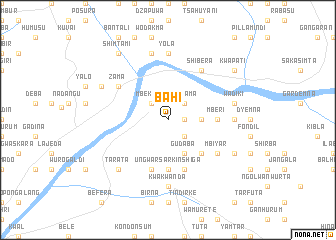 map of Bahi