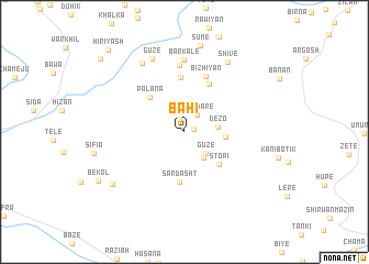 map of Bahi