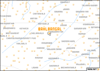 map of Bahl Bangāl