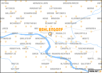 map of Bahlendorf