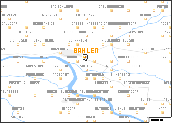 map of Bahlen