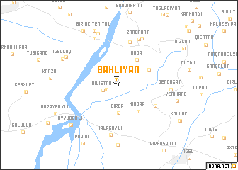 map of Bǝhliyan