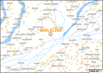 map of Bahlolpur