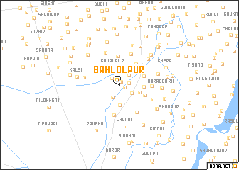 map of Bahlolpur