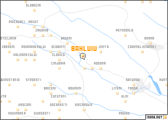 map of Bahluiu