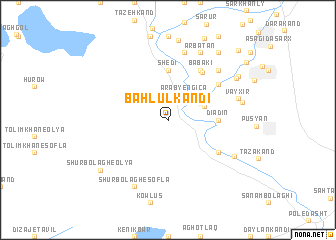 map of Bahlūl Kandī