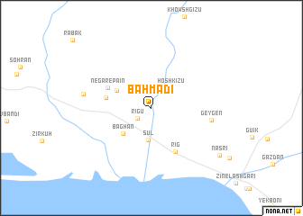 map of Bahmadī