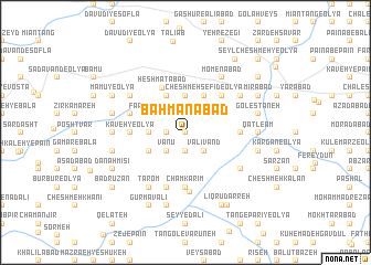 map of Bahmanābād