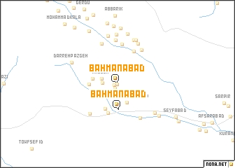 map of Bahmanābād