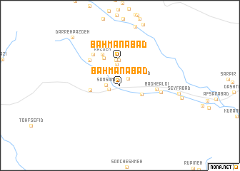 map of Bahmanābād