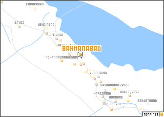 map of Bahmanābād