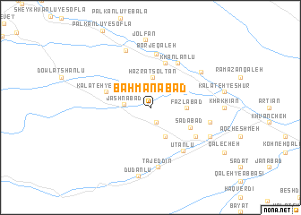 map of Bahmanābād