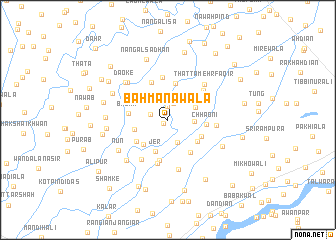 map of Bahmanawāla