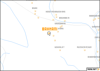 map of Bahmanī