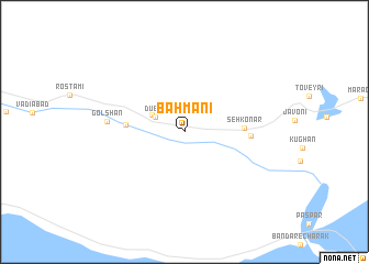 map of Bahmanī