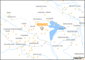 map of Bahmeʼī