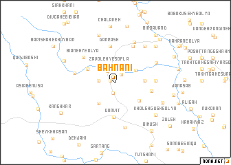 map of Baḩnānī