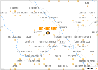 map of Băhnăşeni