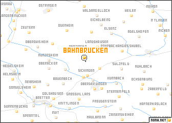 map of Bahnbrücken