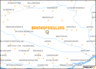 map of Bahnhofsiedlung