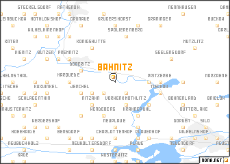 map of Bahnitz