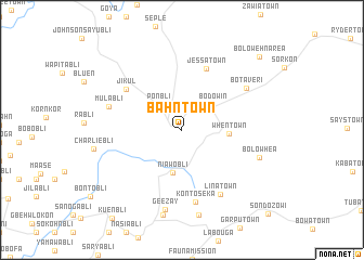 map of Bahn Town