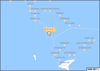 map of Ba Hòn