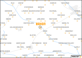 map of Báhoň