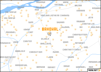 map of Bāhowāl