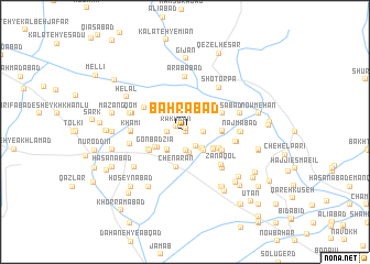 map of Bahrābād