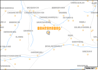 map of Bahrāmābād