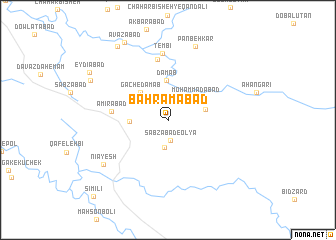 map of Bahrāmābād
