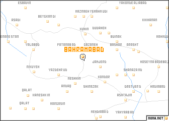 map of Bahrāmābād