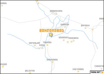 map of Bahrāmābād