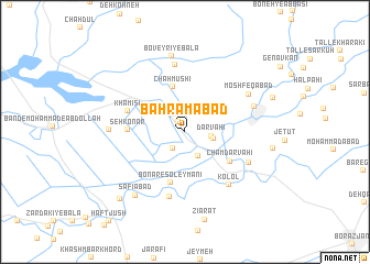 map of Bahrāmābād